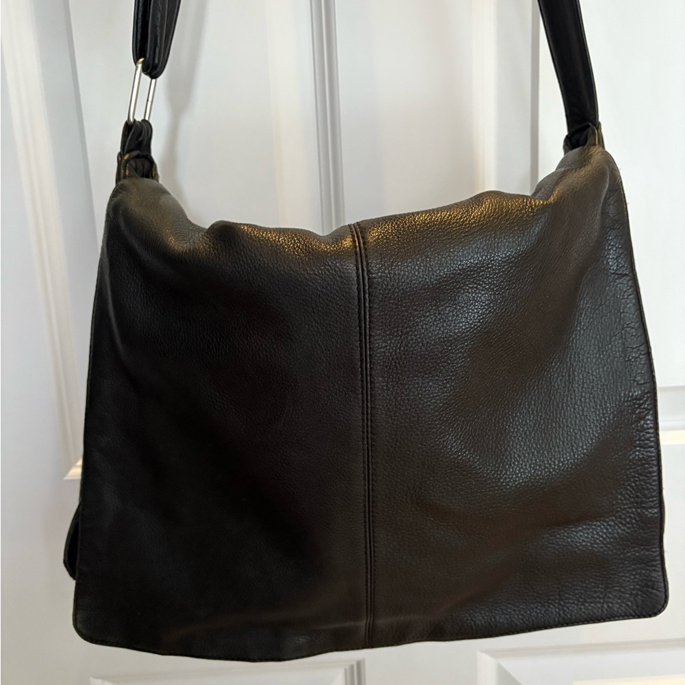 Black Leather Shoulder Bag